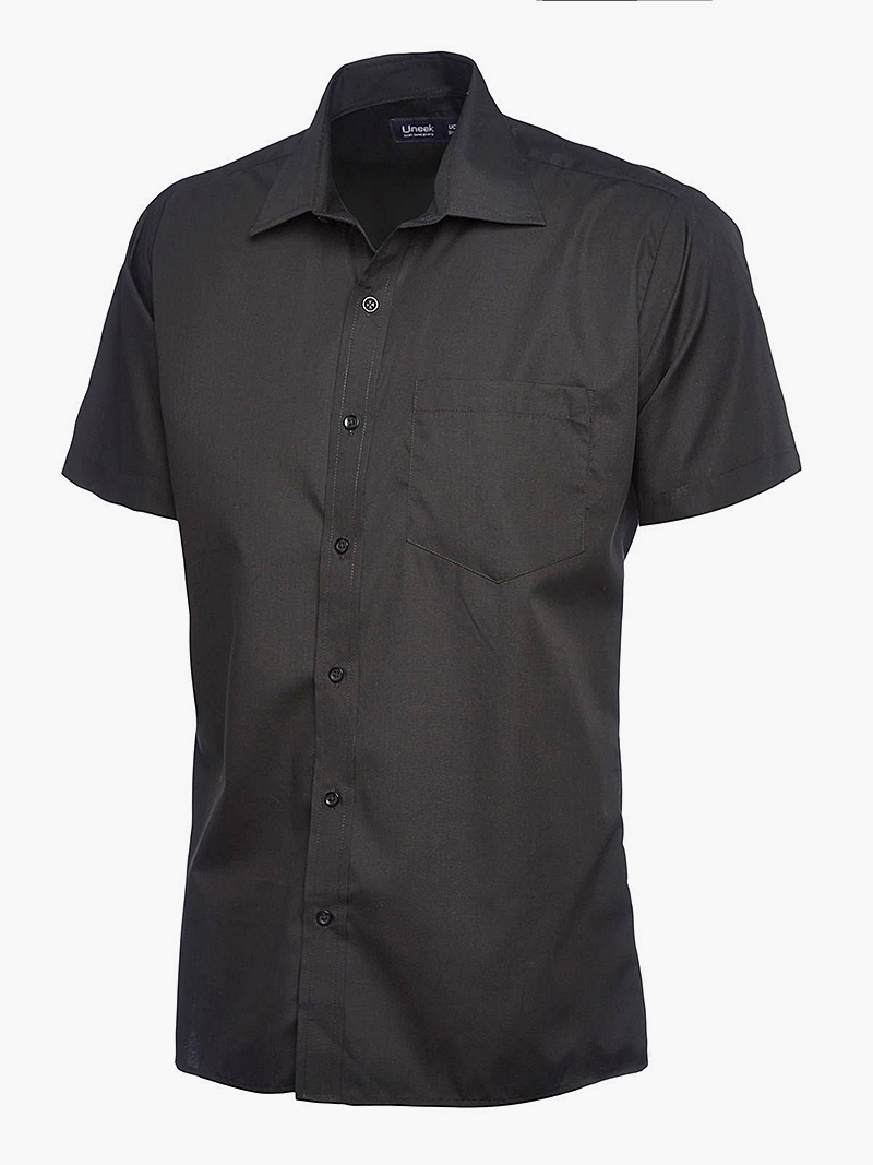 Uneek Mens Poplin Half Sleeve Shirt - Custom Printed & Embroidered ...