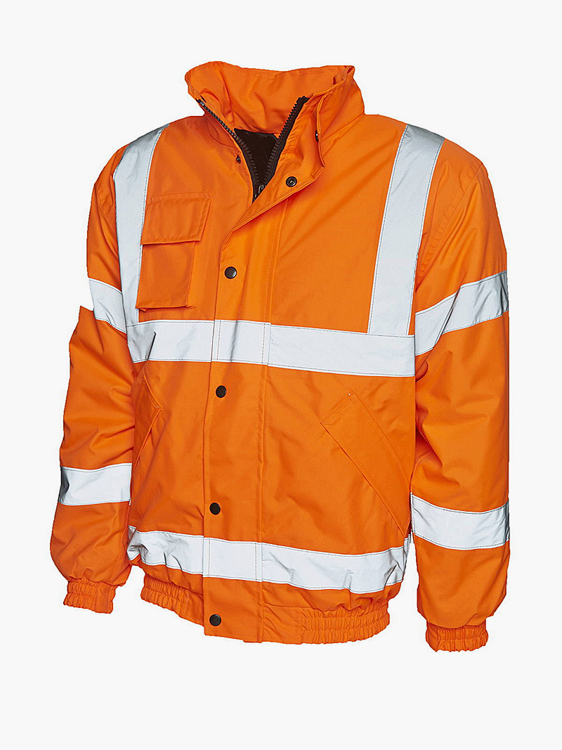 Uneek High Visibility Bomber Jacket - Custom Printed & Embroidered ...